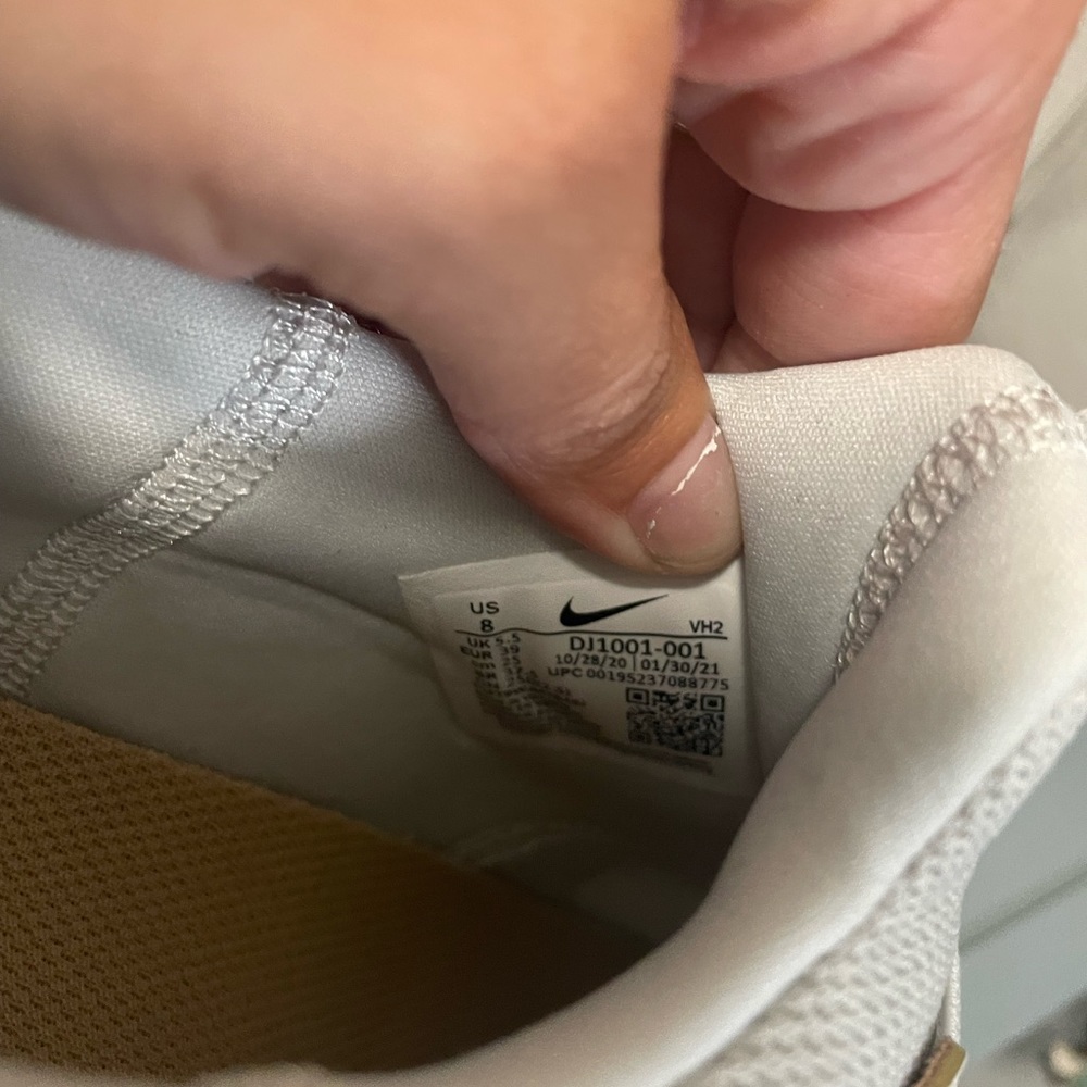 White Nike shoes